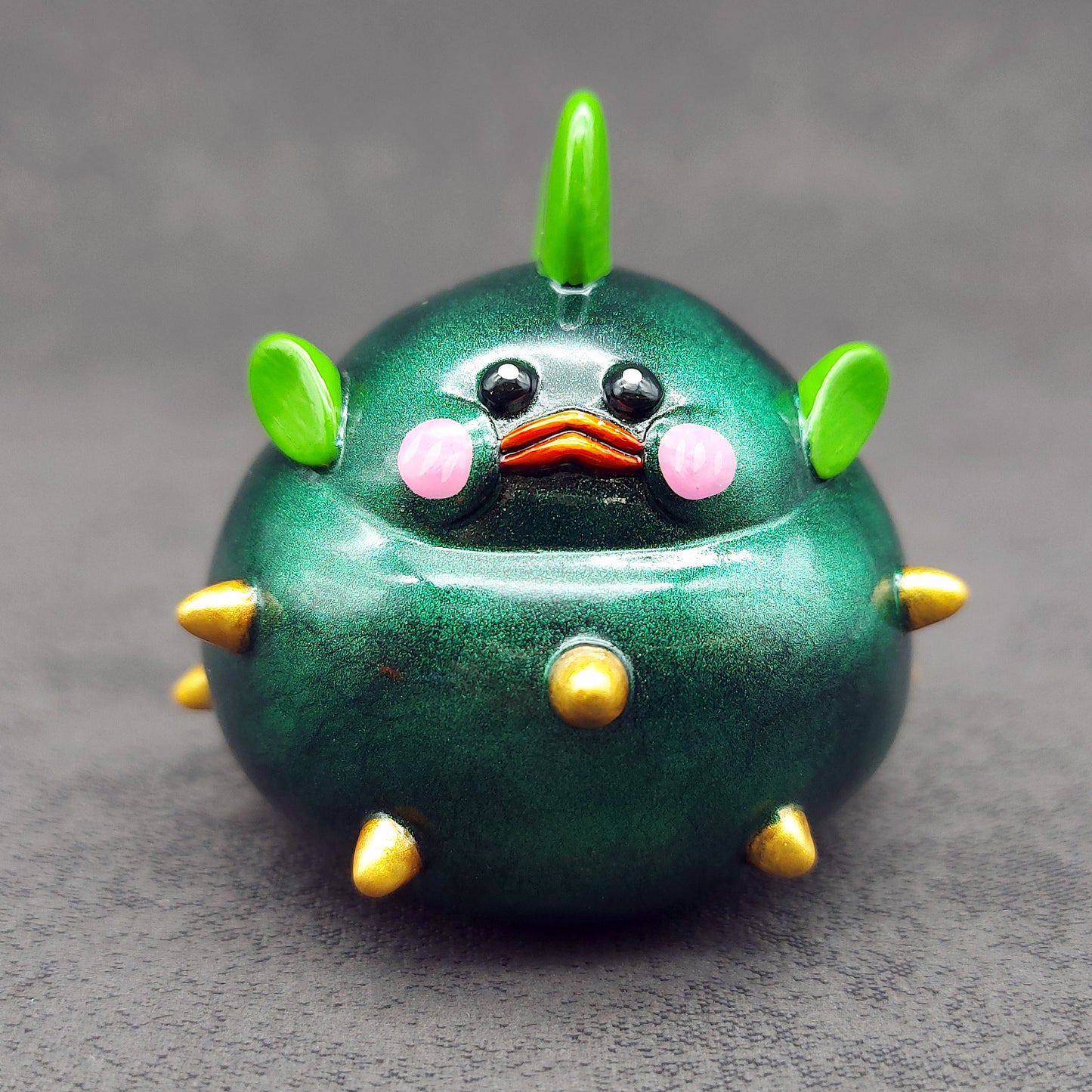 Green X'mas PufferBallFish 綠色聖誕刺波魚