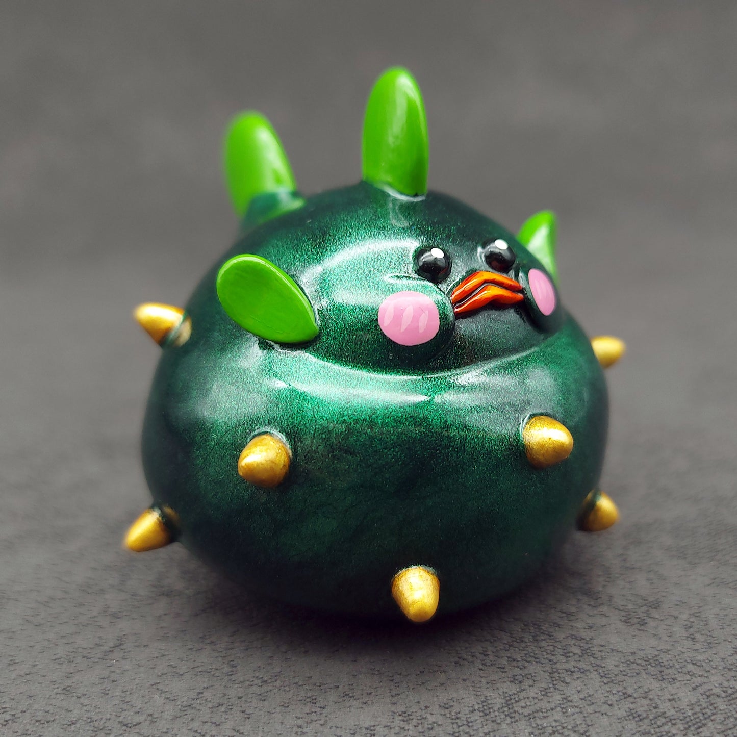 Green X'mas PufferBallFish 綠色聖誕刺波魚