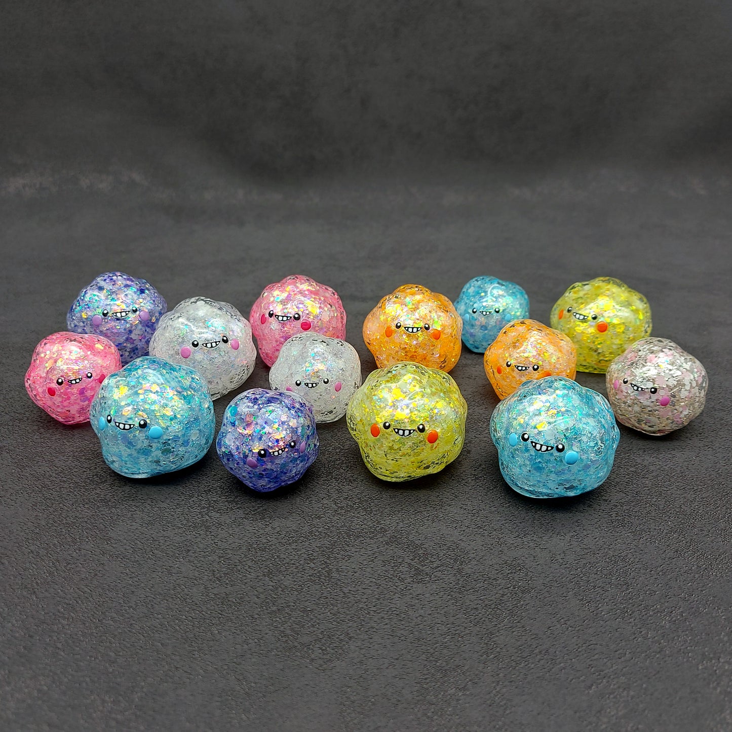 GID Light Blue Glitter BallBallInk 夜光粉藍閃粉波波墨