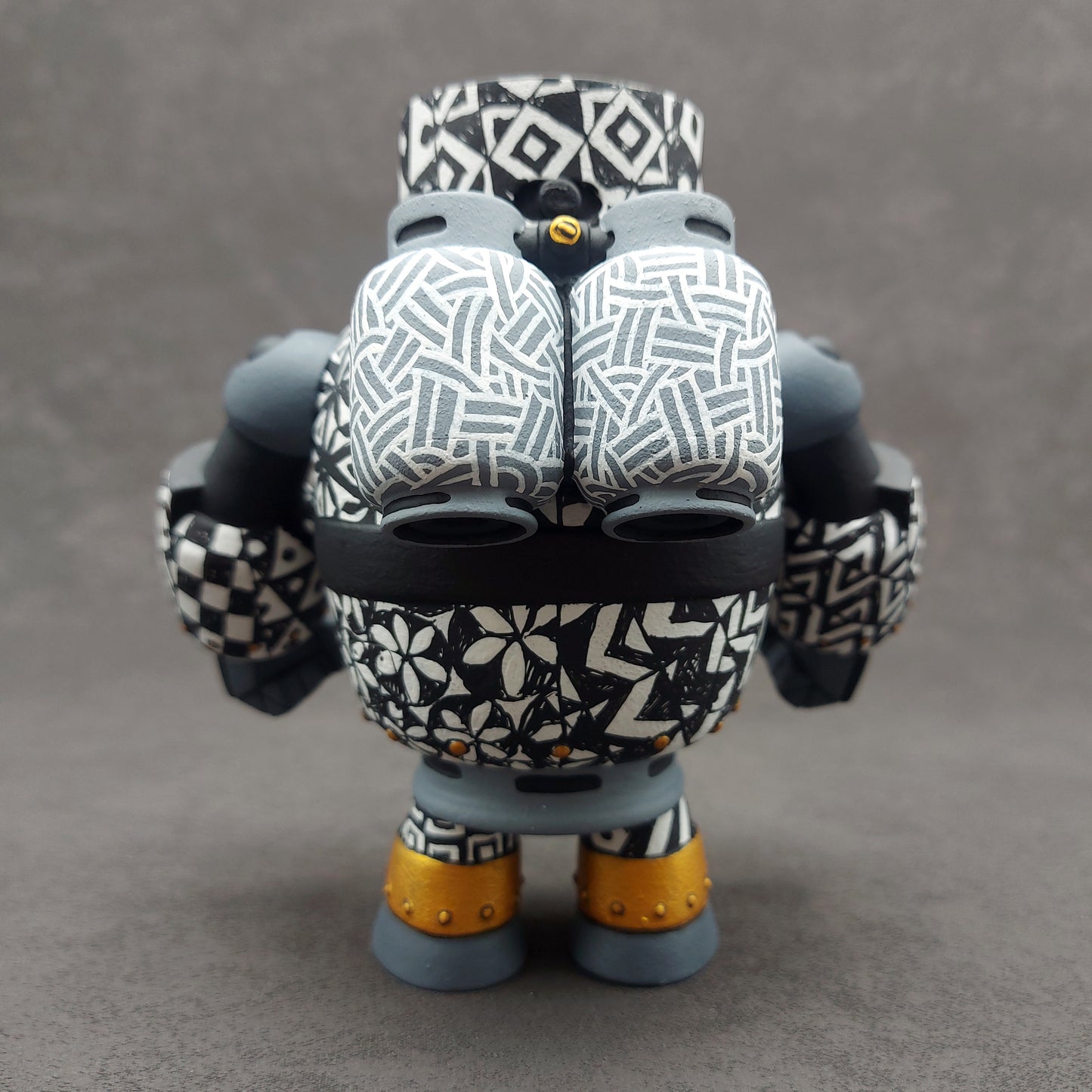 B&W Pattern Gastank Bot 黑白花紋石油氣重機