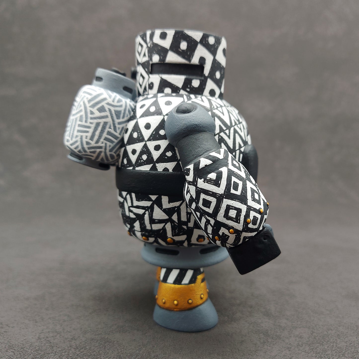 B&W Pattern Gastank Bot 黑白花紋石油氣重機