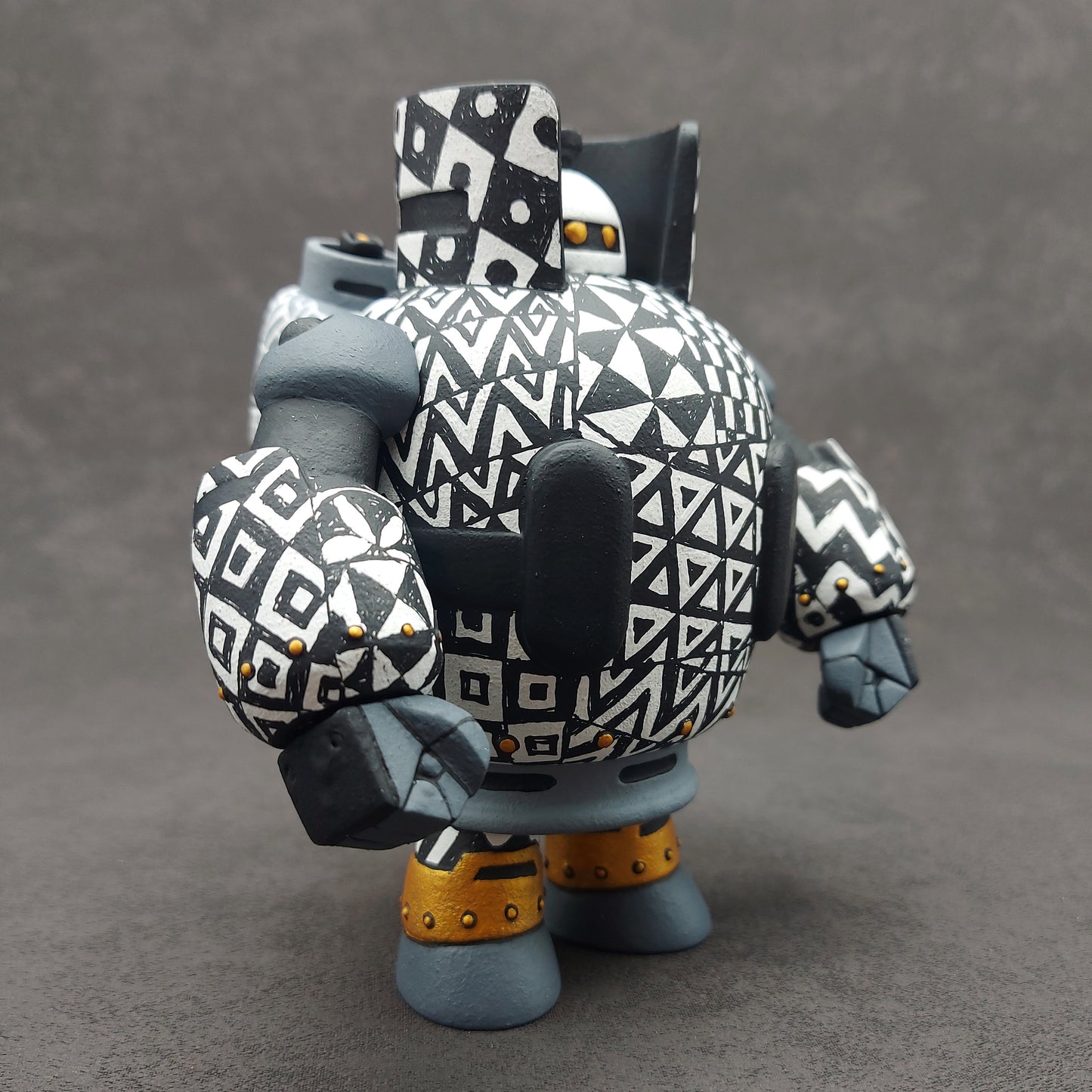 B&W Pattern Gastank Bot 黑白花紋石油氣重機