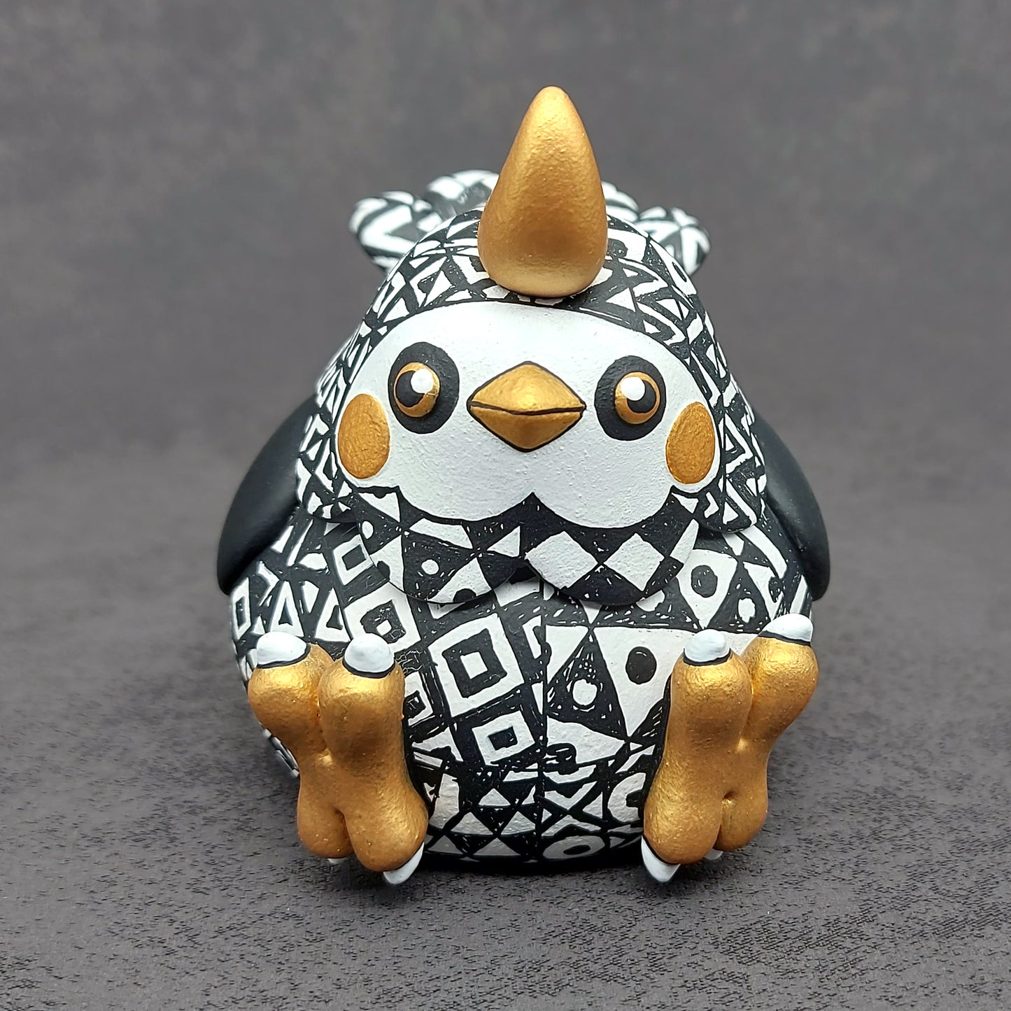 B&W Pattern BallBallBird 黑白花紋波波雀