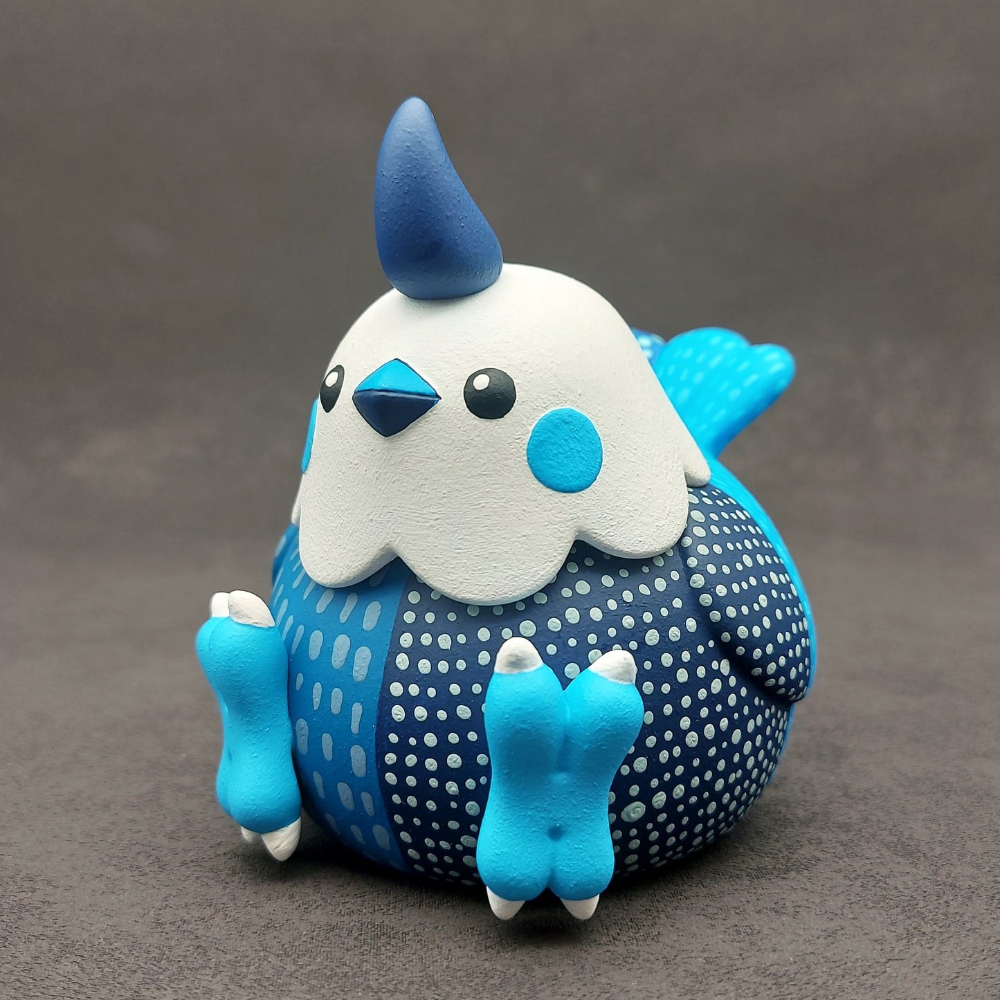 Blue Dot BallBallBird 藍色波點波波雀