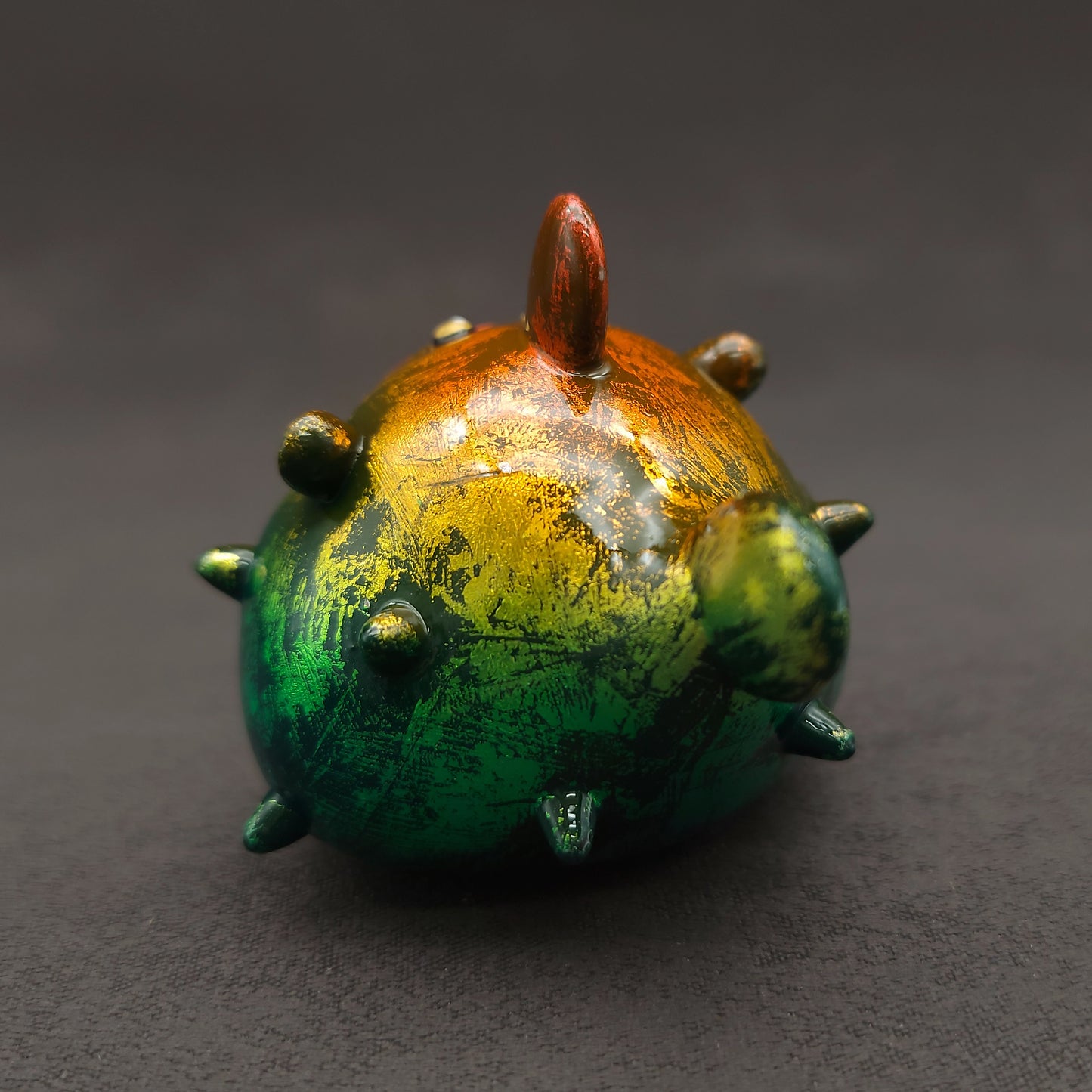 Fluorescence Foil Rainbow PufferBallFish 螢光金屬彩虹刺波魚