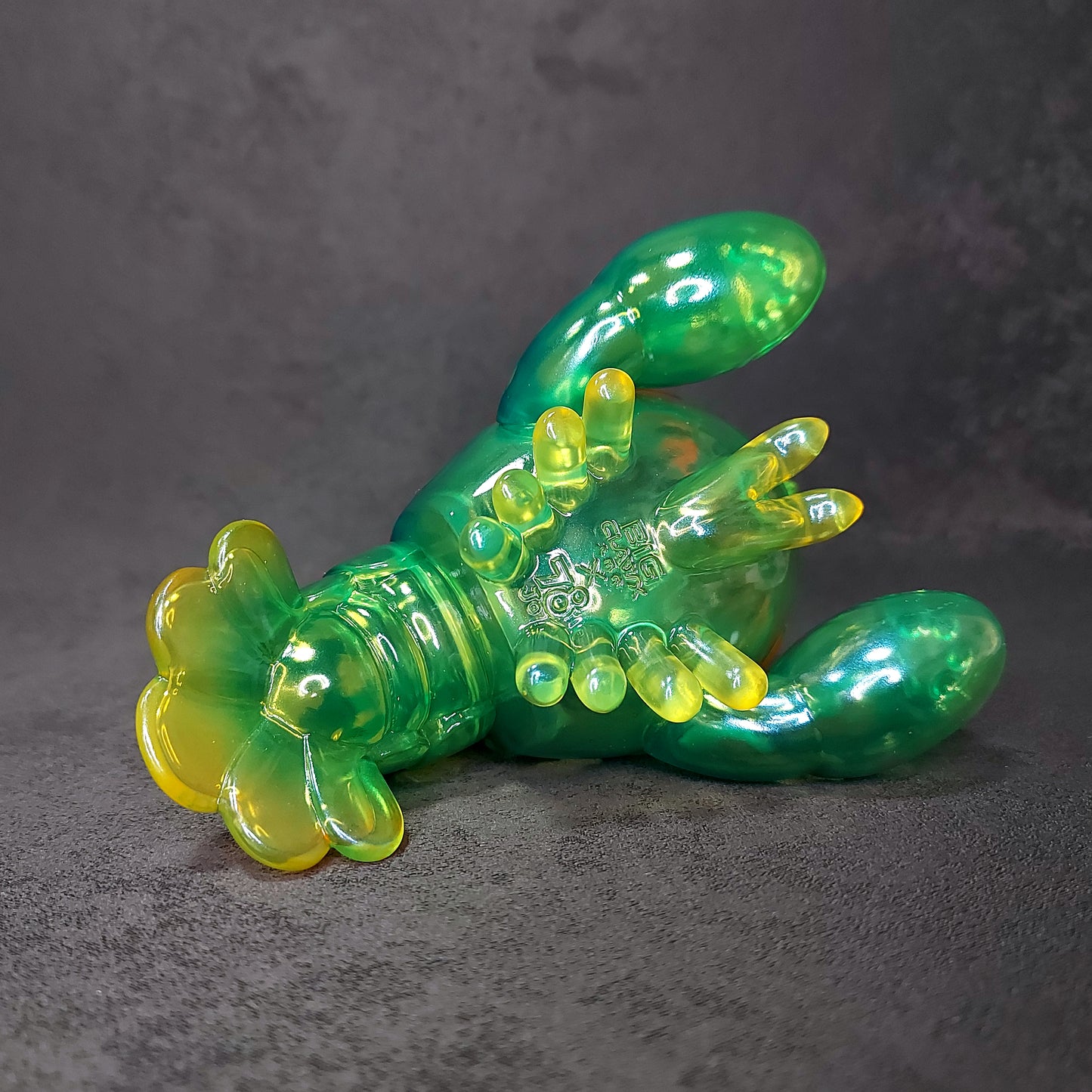 Neon Green Ripple BallBallShrimp 螢光綠波波蝦