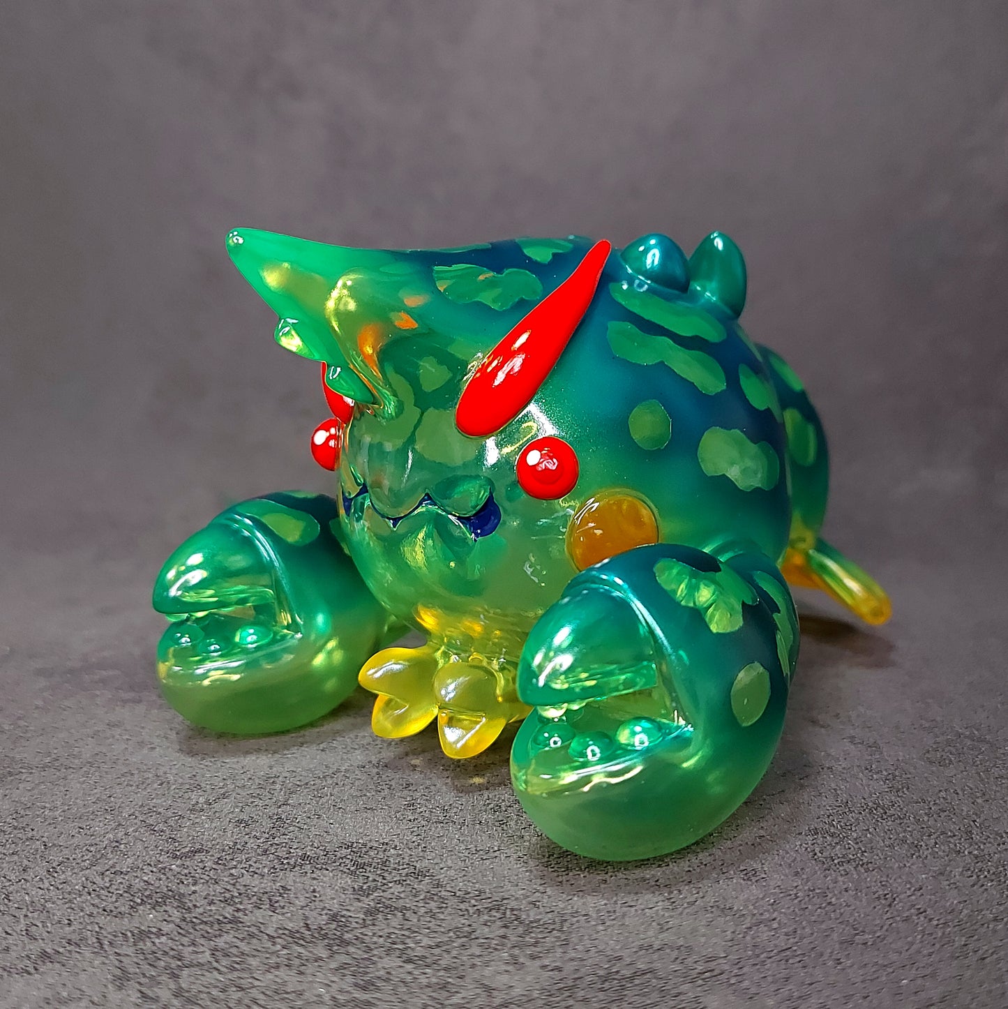 Neon Green Ripple BallBallShrimp 螢光綠波波蝦