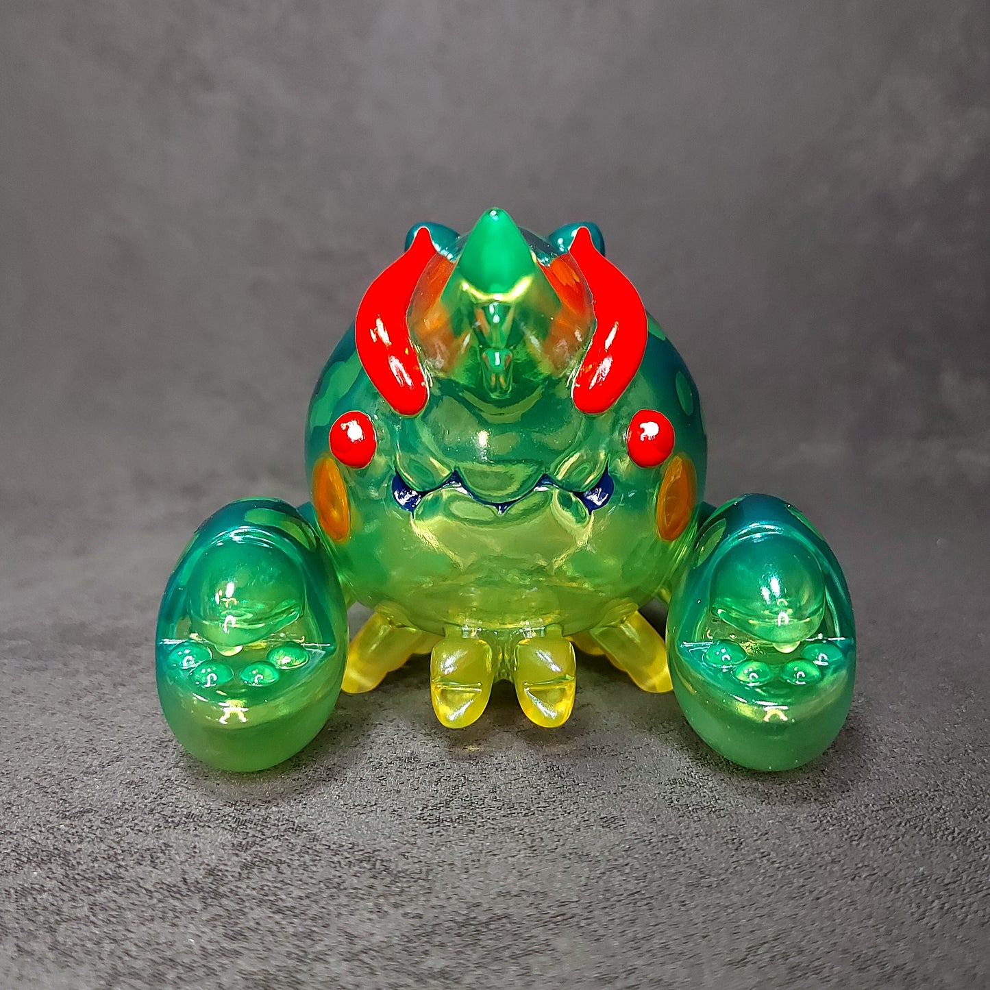 Neon Green Ripple BallBallShrimp 螢光綠波波蝦