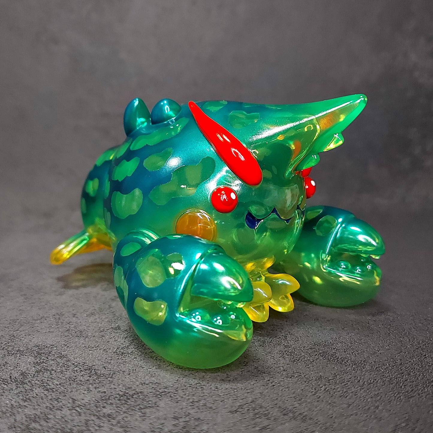 Neon Green Ripple BallBallShrimp 螢光綠波波蝦