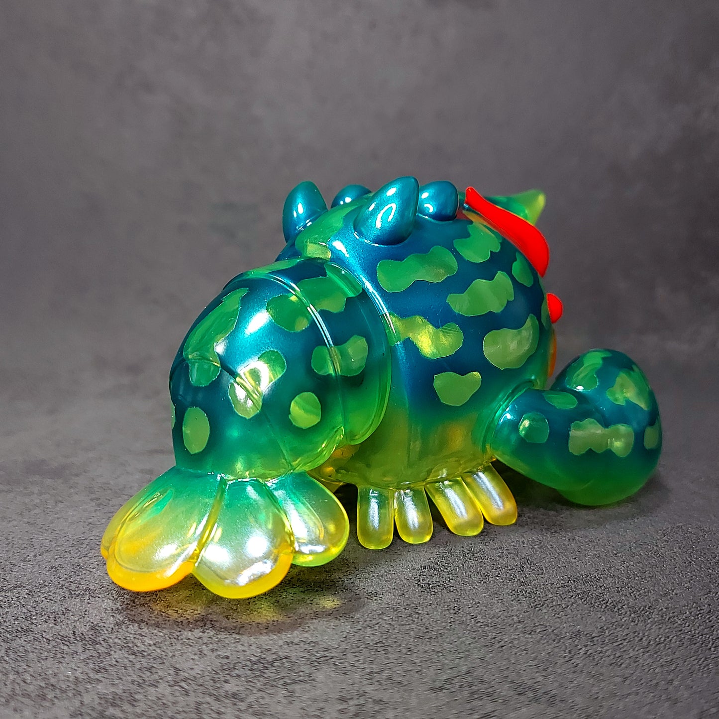 Neon Green Ripple BallBallShrimp 螢光綠波波蝦