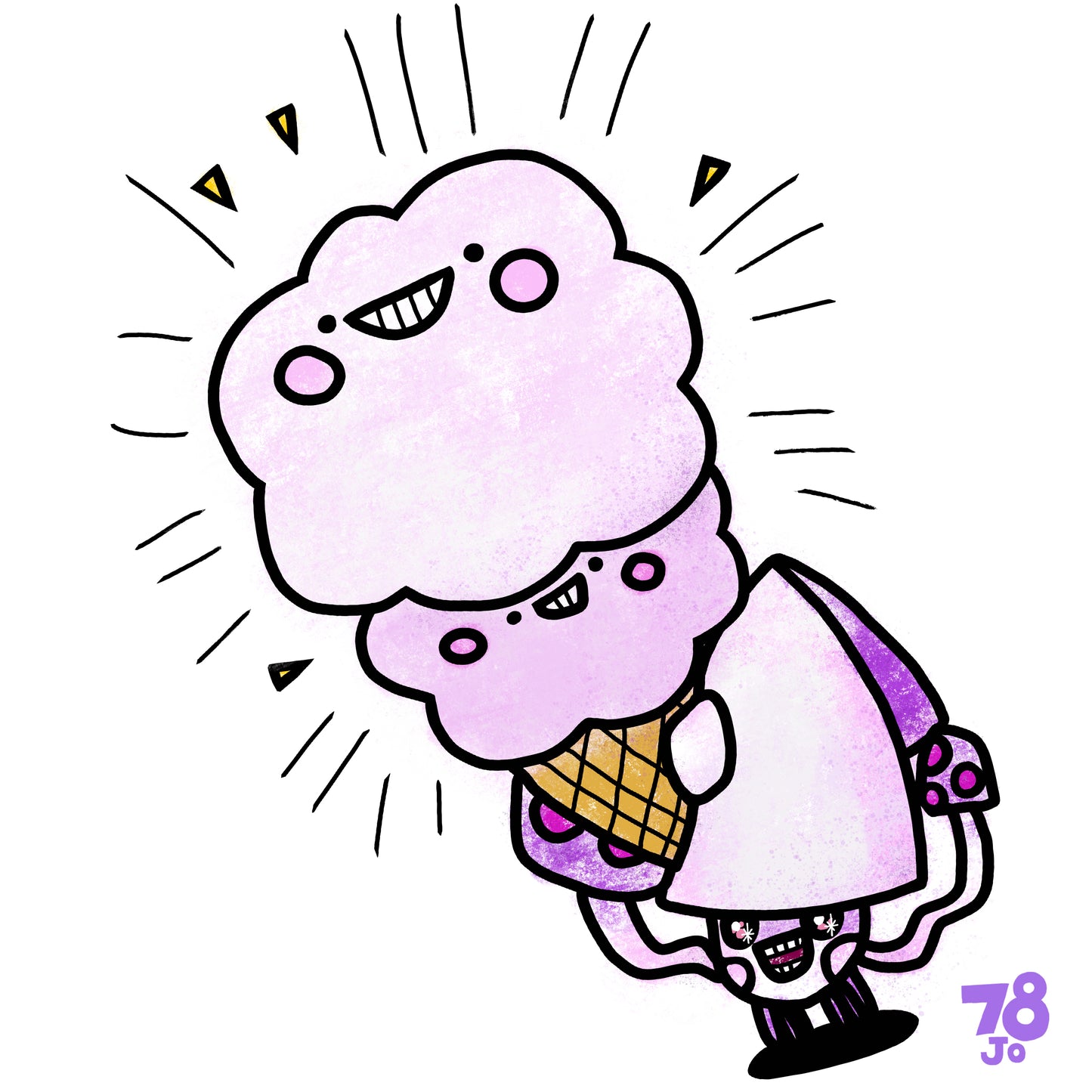 Purple BallBallSquid 紫色波波烏