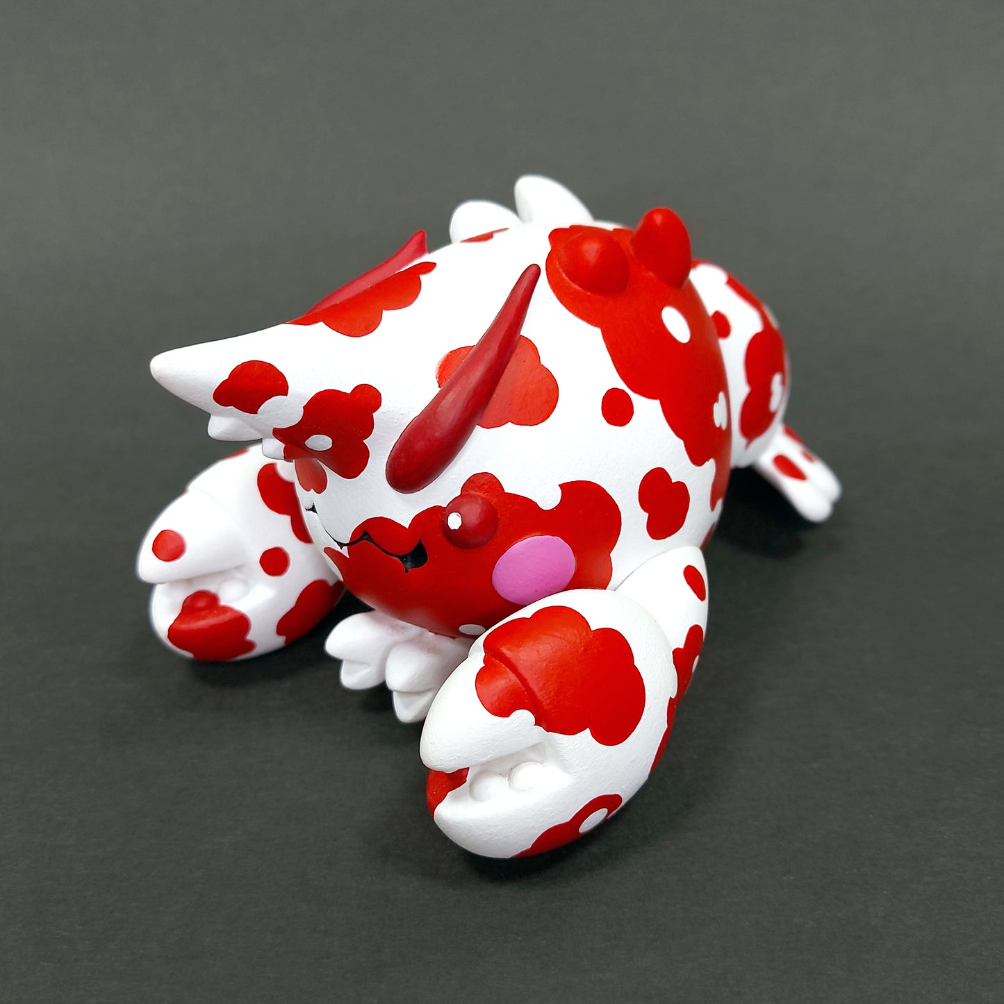 Red Hinomaru BallBallShrimp 紅白波波蝦