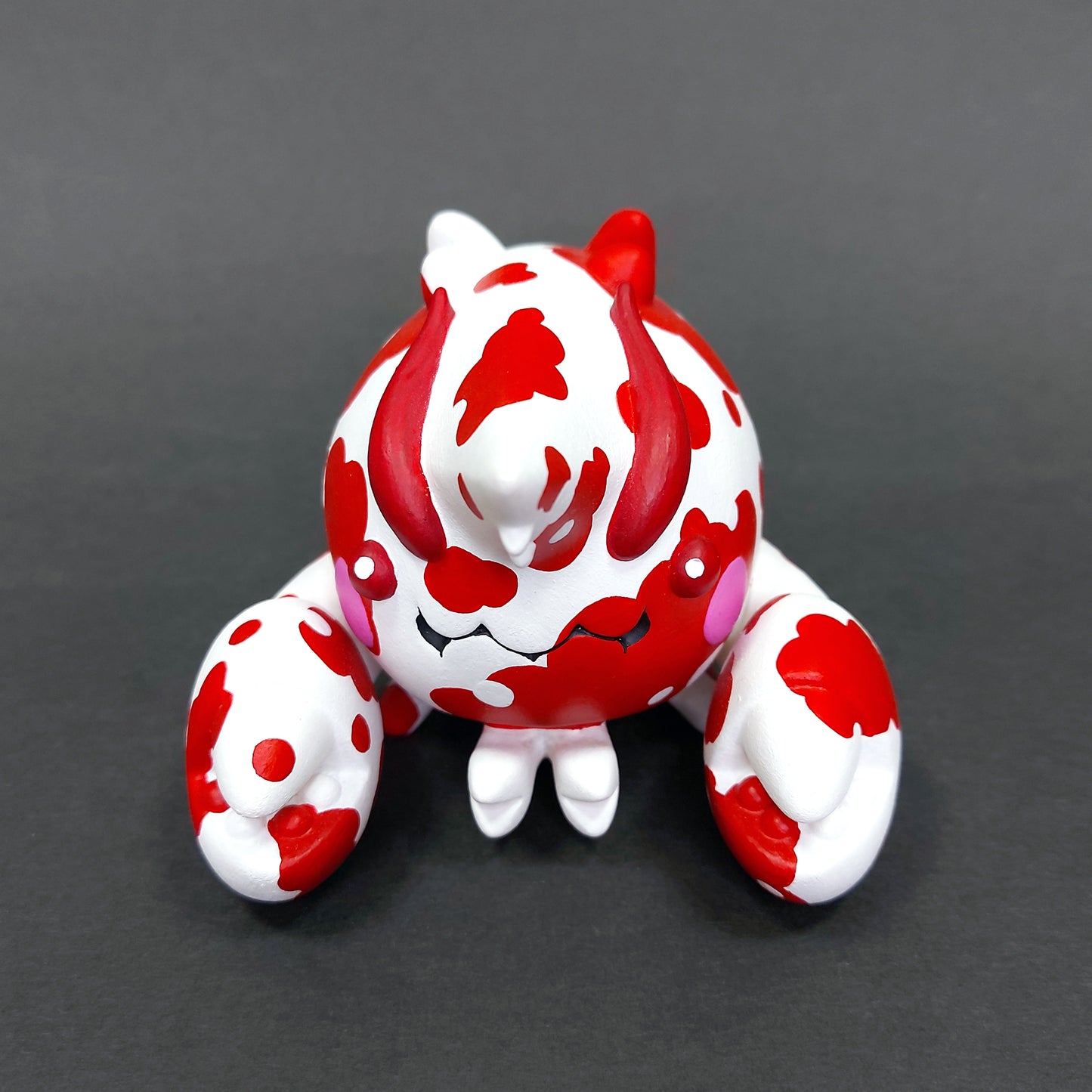 Red Hinomaru BallBallShrimp 紅白波波蝦