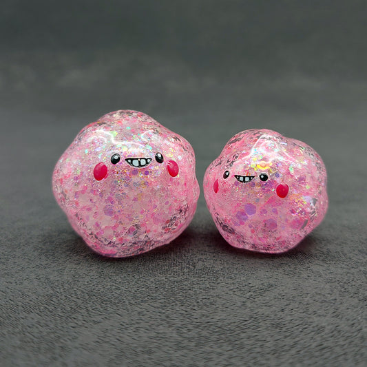 GID Pink Glitter BallBallInk 夜光粉紅閃粉波波墨