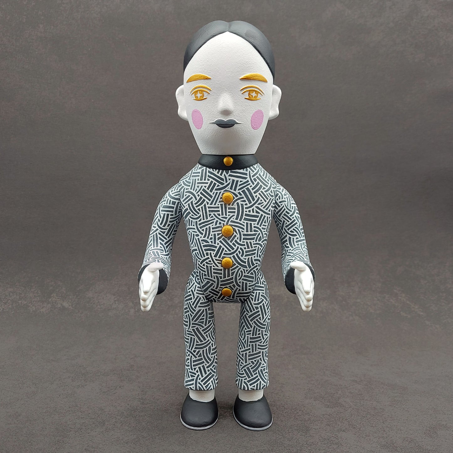 B&W Gold Boy And Jade Girl 黑白金童玉女