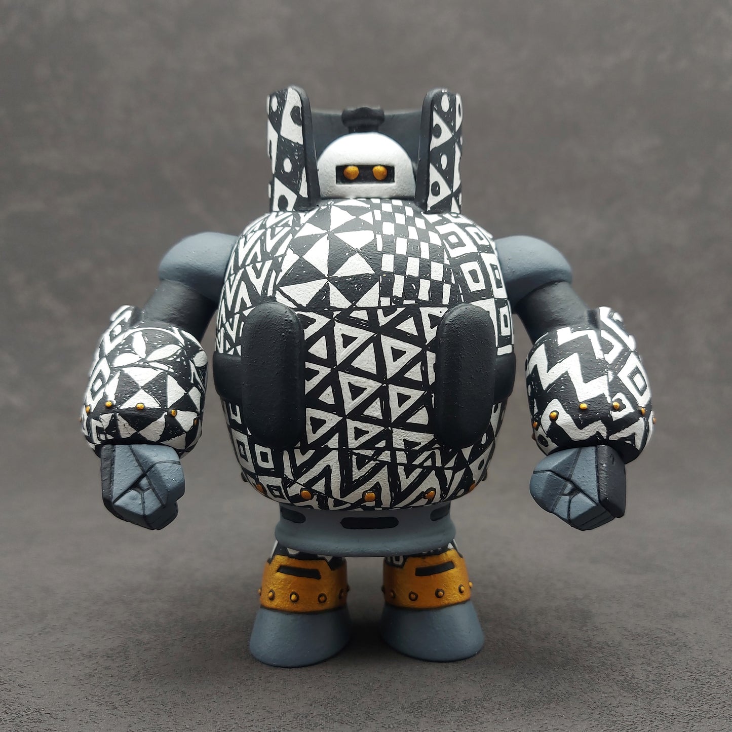 B&W Pattern Gastank Bot 黑白花紋石油氣重機