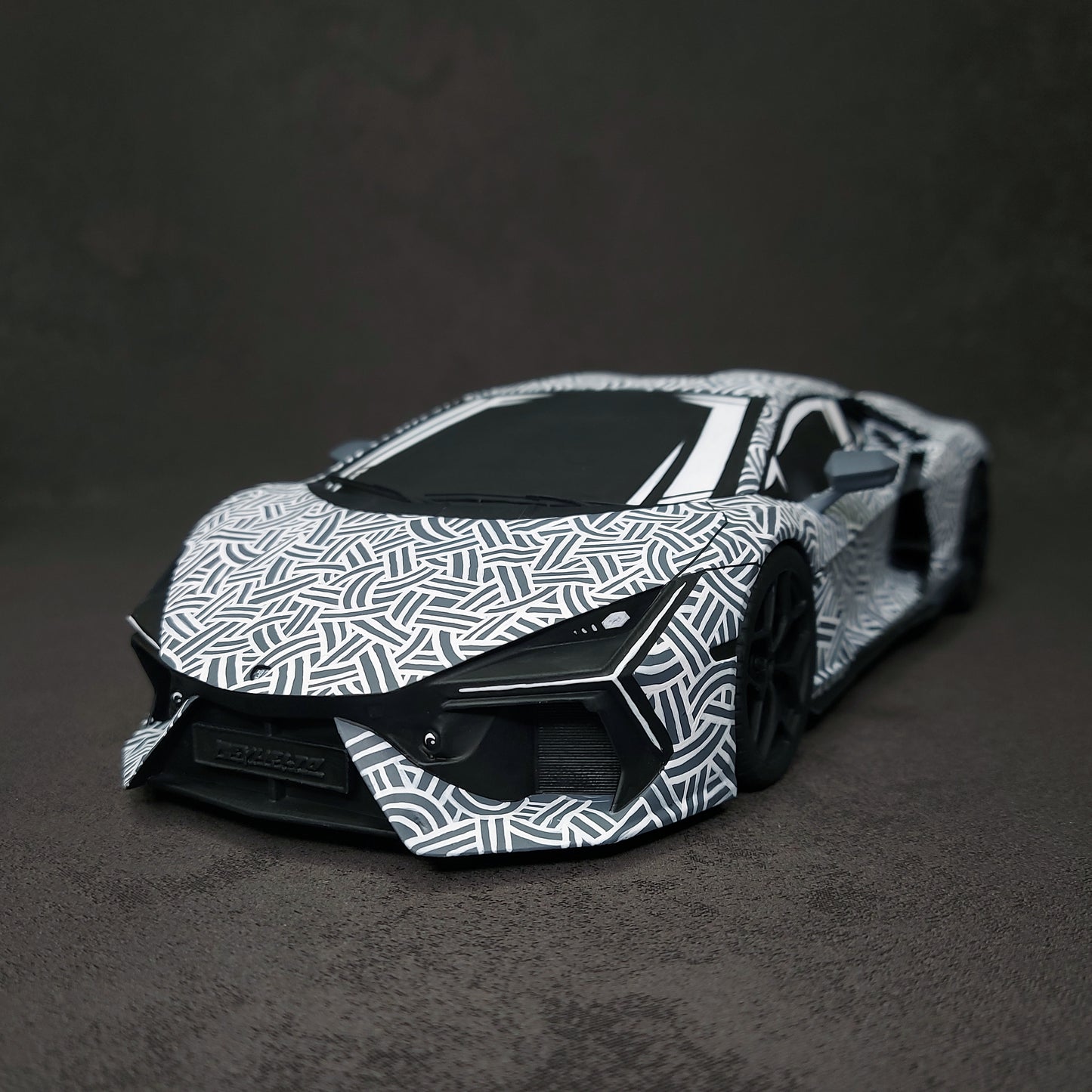 Lamborghini in Black & White Pattern