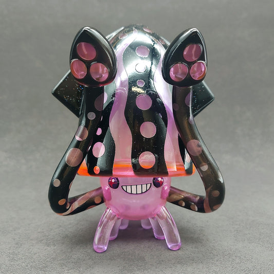 Transparent Black Purple Dot BallBallSquid 透明黑紫波點波波烏