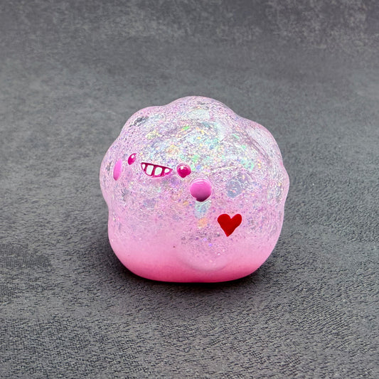Pink Heart Glitter BallBallInk 粉紅心心閃粉波波墨