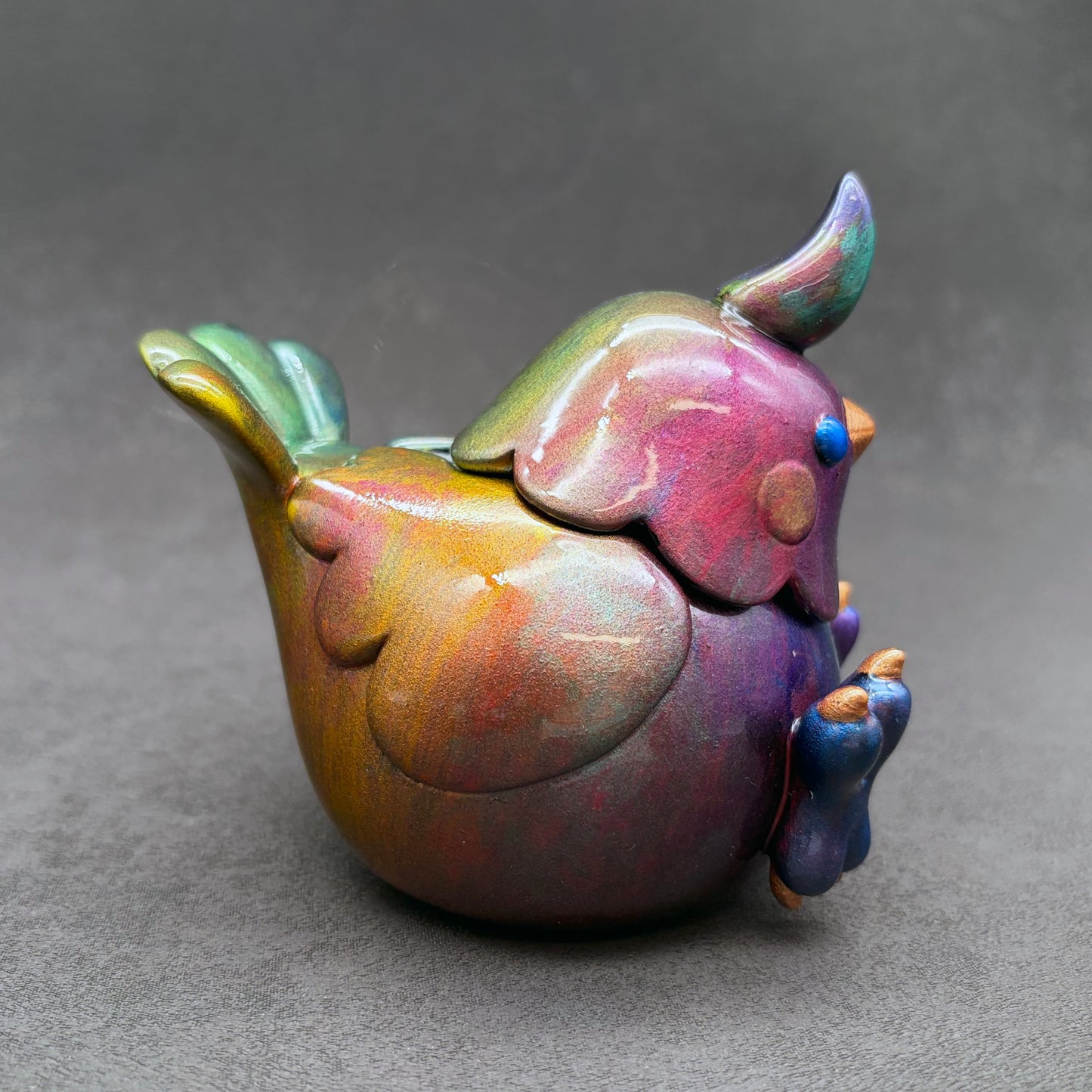 Metallic Rainbow BallBallBird 金屬彩虹波波雀