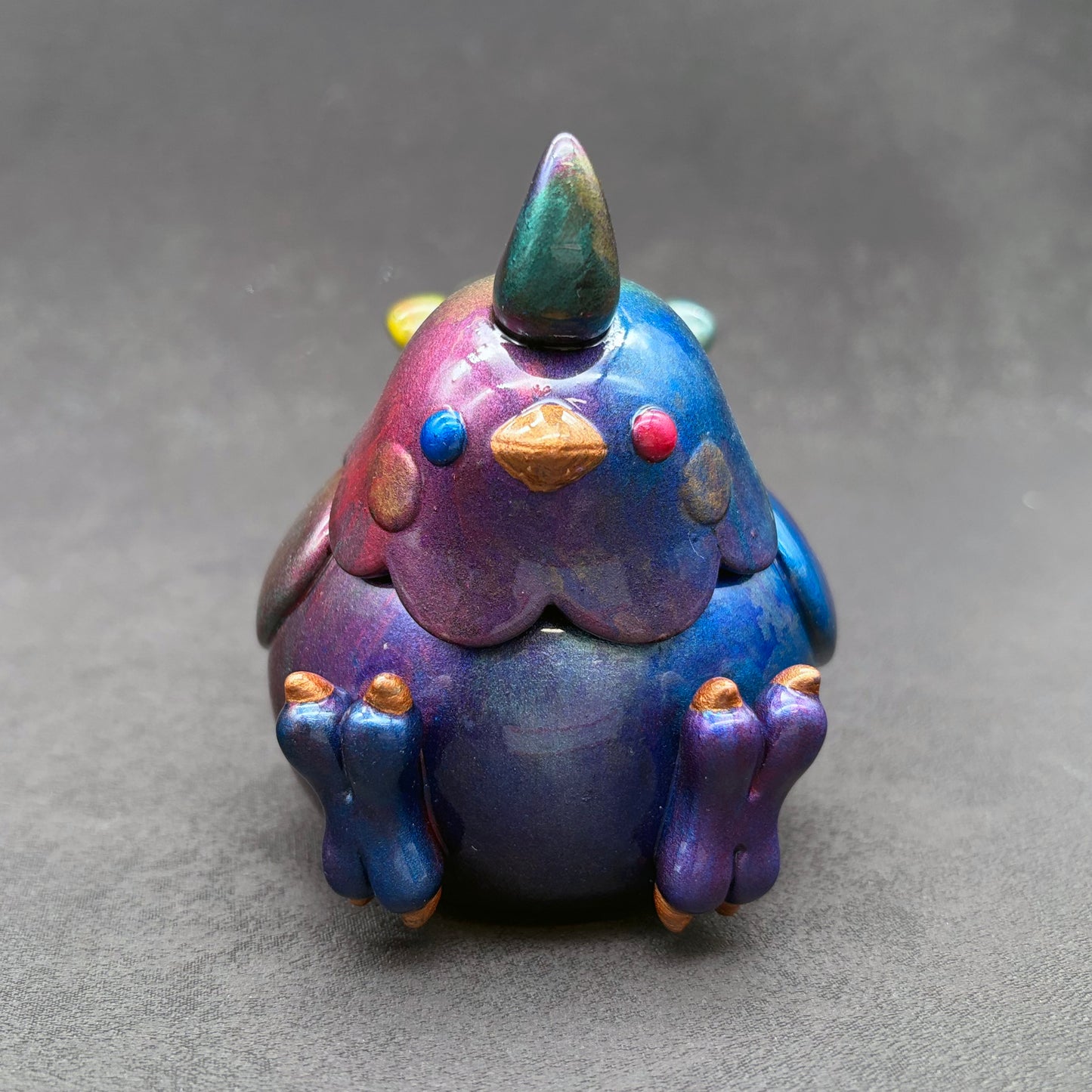 Metallic Rainbow BallBallBird 金屬彩虹波波雀