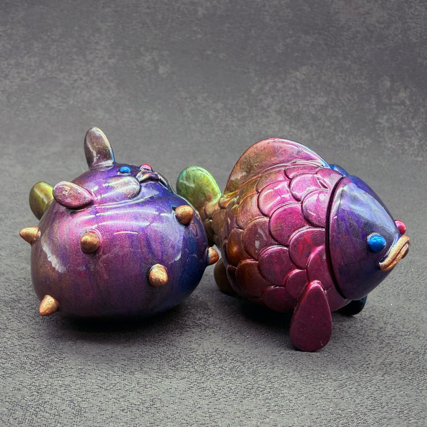 Metallic Rainbow BallBallFish 金屬彩虹波波魚