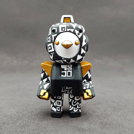 Seventy-Eight Jo Black & White Pattern Boxy Chicken 柒拾捌糟黑白花燈箱雞