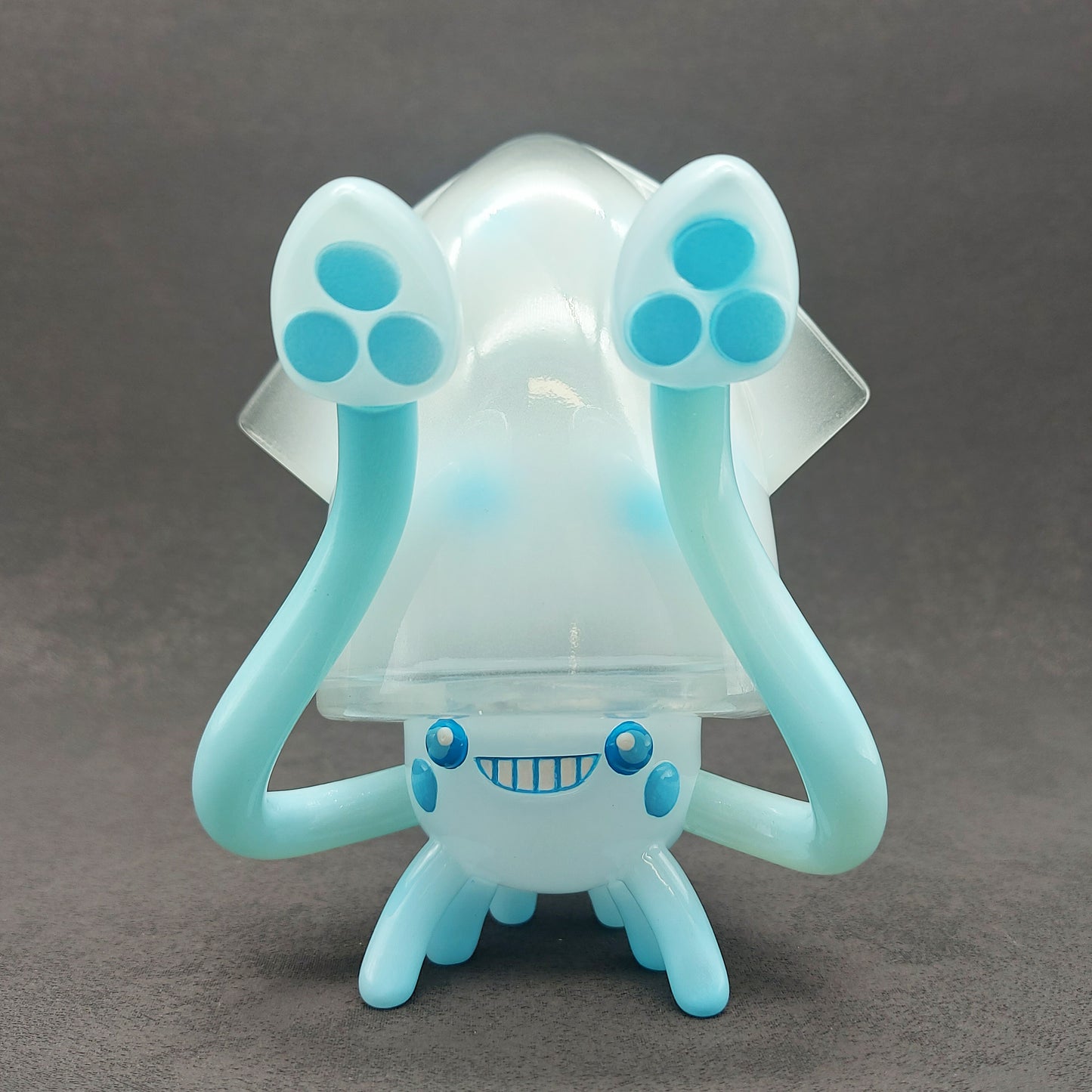 Transparent Light Blue BallBallSquid 透明粉藍波波烏