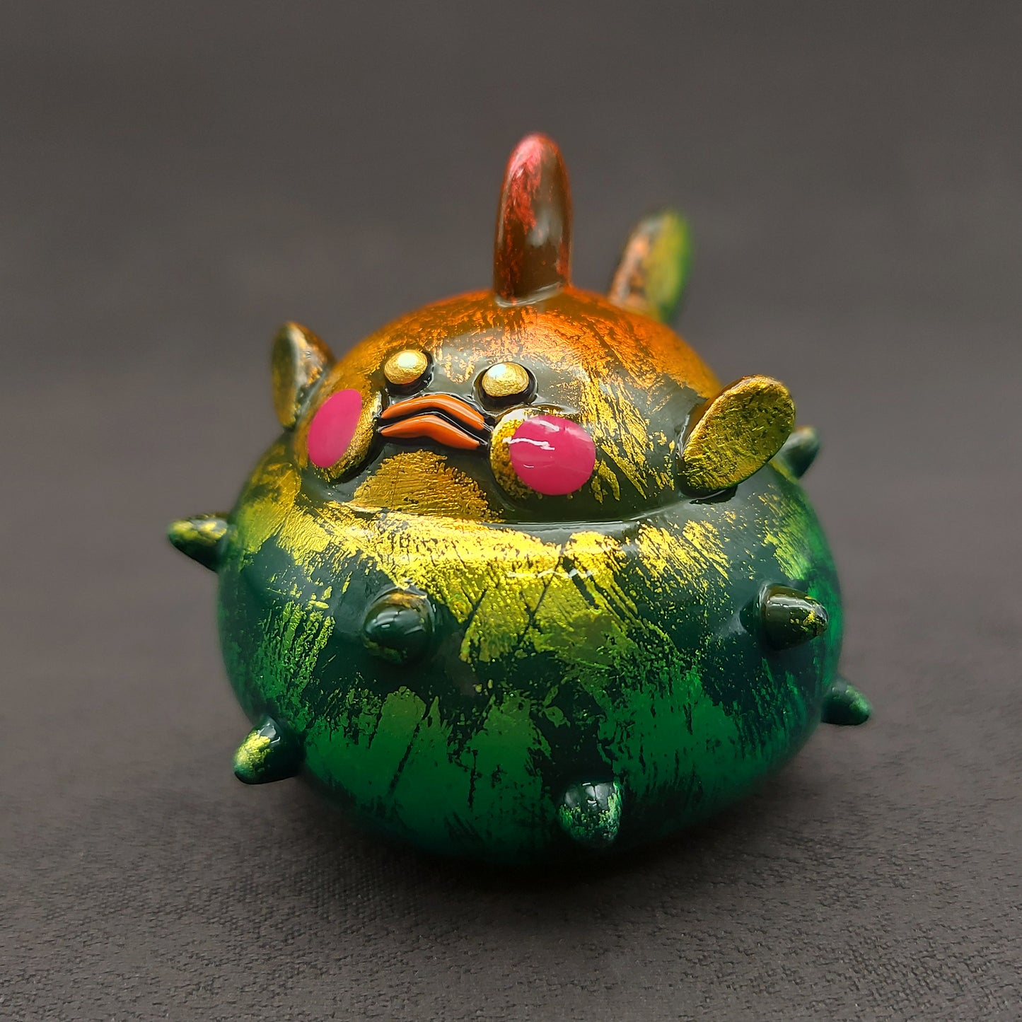 Fluorescence Foil Rainbow PuﬀerBallFish 螢光金屬彩虹刺波魚