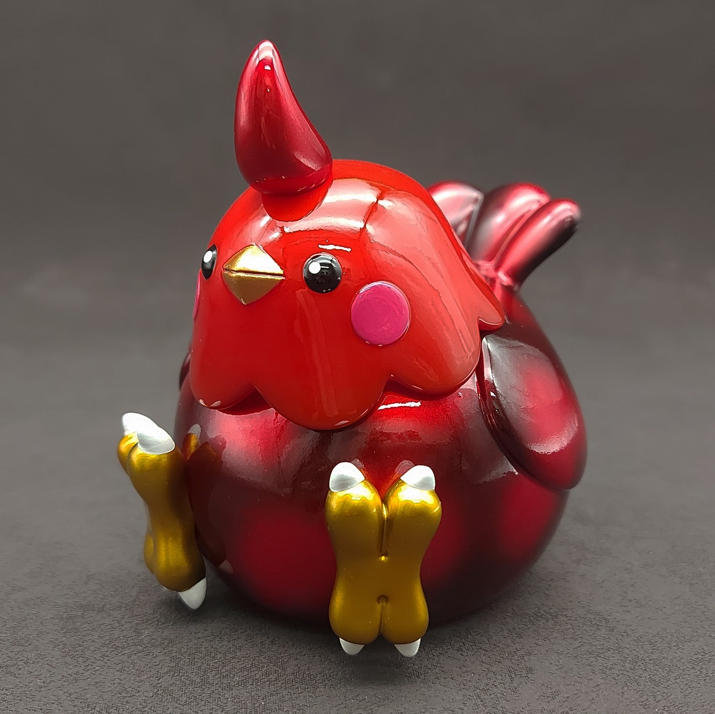 Metallic Red BallBallBird 金屬紅波波雀