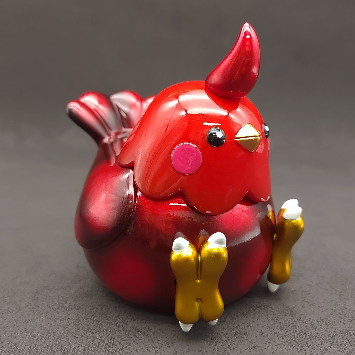 Metallic Red BallBallBird 金屬紅波波雀